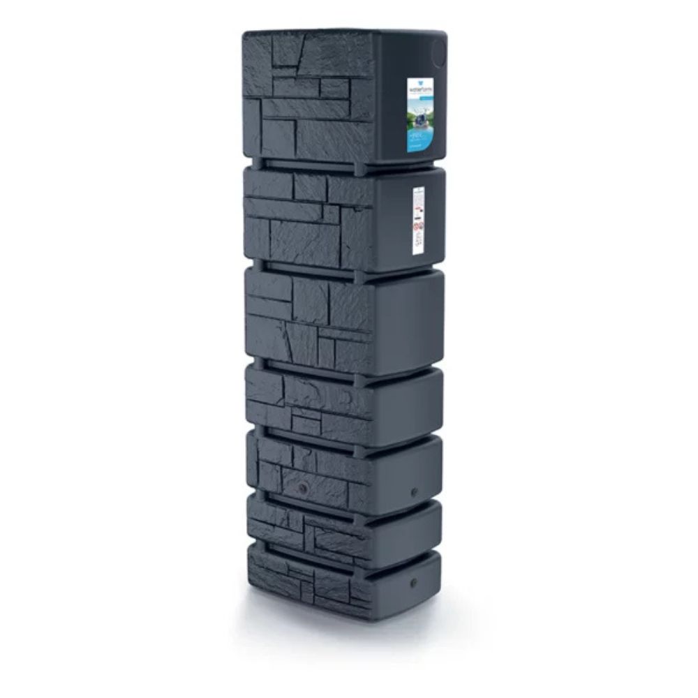Réservoir d'eau de pluie Prosperplast Arves Tower Stone , 350L, Anthracite | Réservoirs d'eau de pluie | Réservoirs d'eau |